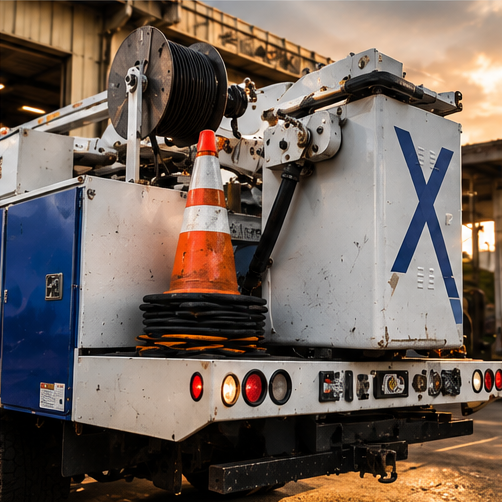 Utility truck equipment and tail repair
